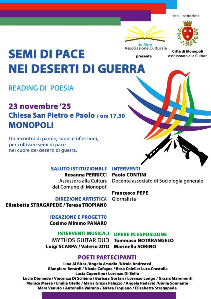 SEMI DI PACE NEI DESERTI DI GUERRA