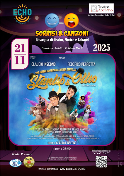 Stanlio & Ollio - Una commedia musicale senza cervello con Claudio Insegno e Federico Perrotta