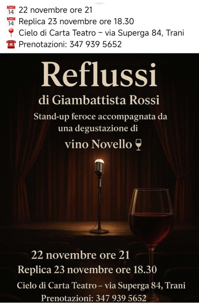 Reflussi: standup comedy