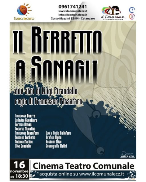Il berretto a sonagli - Teatro Incanto con regia di Francesco Passafaro