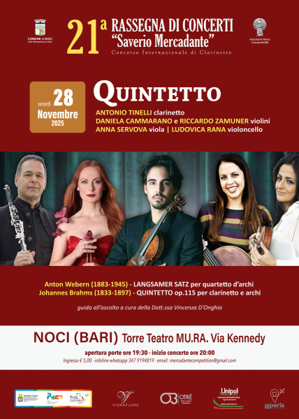 QUINTETTO clarinetto e quartetto d'archi