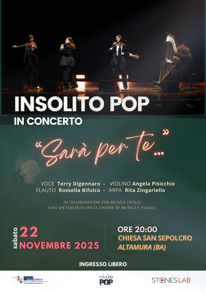 INSOLITO POP live concert - "Sarà per te...!"