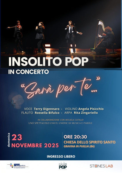 INSOLITO POP live concert- "Sarà per te...!"