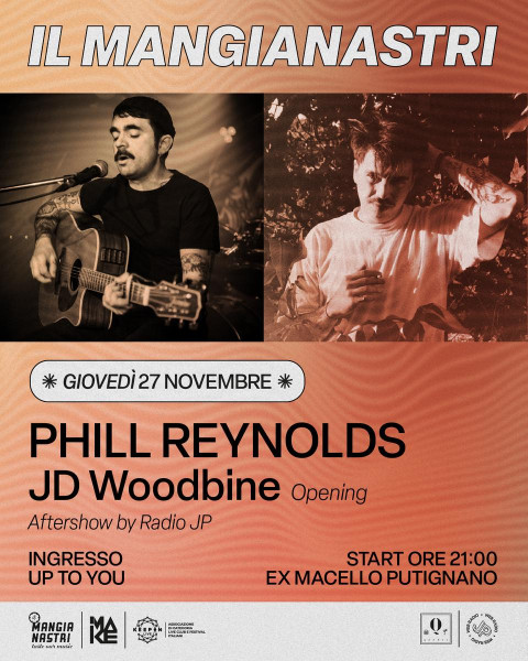 Il Mangianastri: PHILL REYNOLDS + JD WOODBINE in concerto