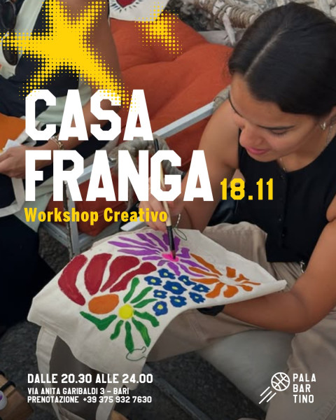 Laboratorio creativo di Casa Franga diretto da Bar Project