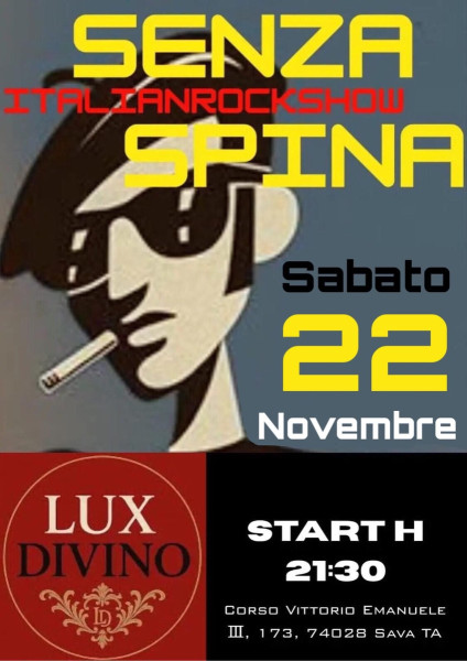 SENZASPINA LIVE al LUX DIVINO