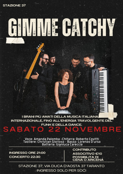 Sabato Groove Night  Gimme Catchy Live