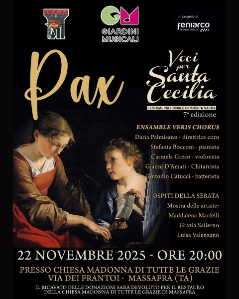 PAX- Voci per Santa Cecilia | Festival Nazionale di Musica Sacra