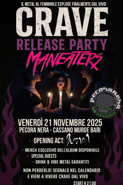MANEATERS + BURIANA live show