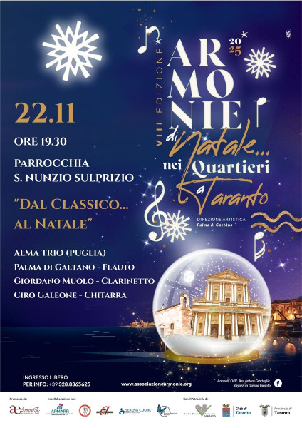 Santa Cecilia con ALMA Trio AE di Natale nei Quartieri