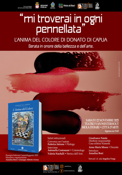 "MI TROVERAI IN OGNI PENNELLATA L"anima del colre di Donato Di Capua