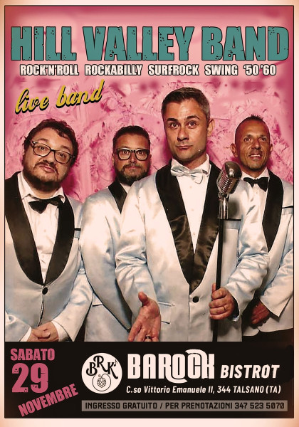 Hill Valley band live al Barock di Talsano
