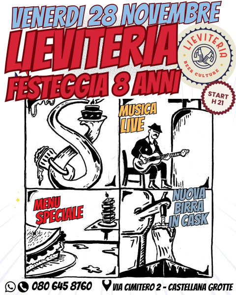 8ttavo COMPLEANNO di LIEVITERIA