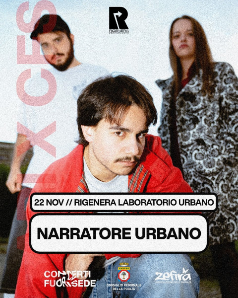 Concerti Fuori Sede - NARRATORE URBANO | Rigenera Laboratorio Urbano
