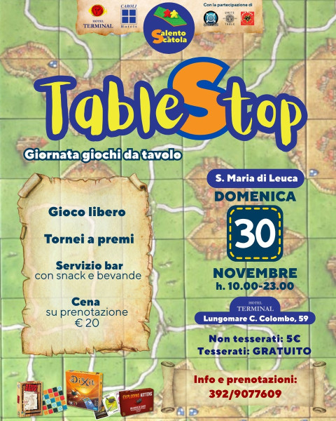TableStop: una domenica di giochi da tavolo a Santa Maria di Leuca
