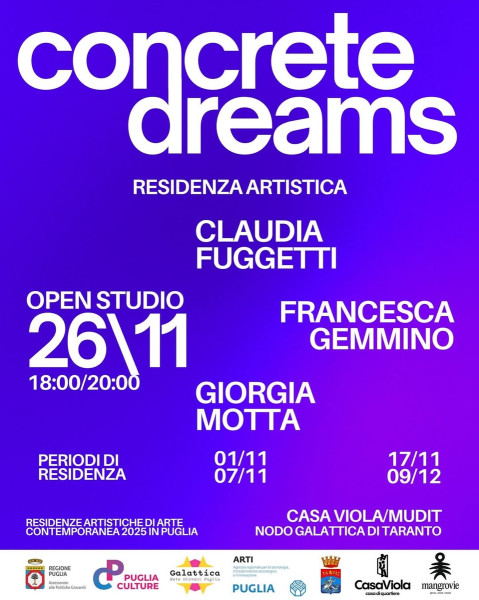 Open studio della residenza artistica Concrete Dreams