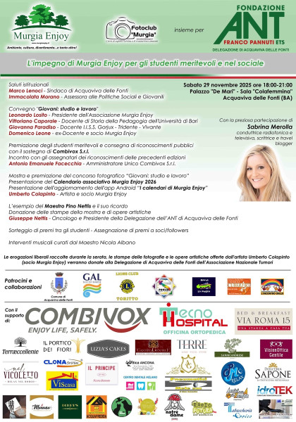 Il nuovo impegno di Murgia Enjoy per gli studenti meritevoli e nel sociale