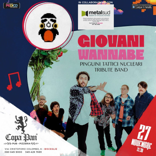 Giovani WannaBe Tribute Band - Pinguini tattici nucleari live a Bisceglie