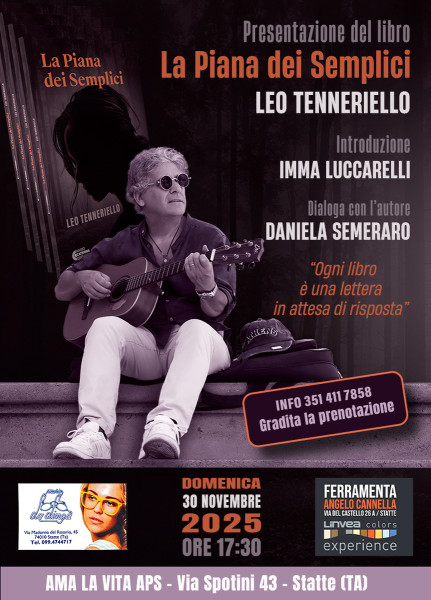 Presentazione del libro "La Piana dei Semplici" di Leo Tenneriello