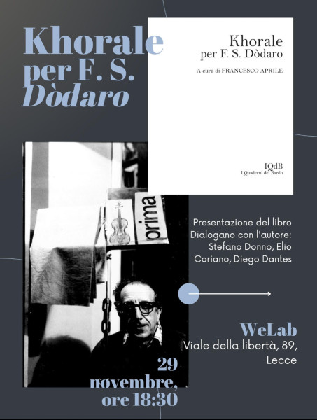 Presentazione del libro "Khorale per F. S. Dòdaro"