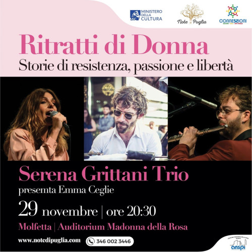 RITRATTI DI DONNA - SERENA GRITTANI TRIO