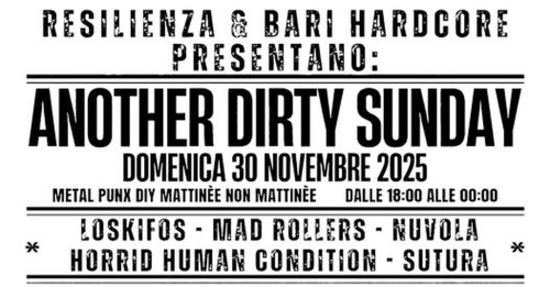 ANOTHER DIRTY SUNDAY   -Metal Punx DIY Mattinèe non Mattinèe-