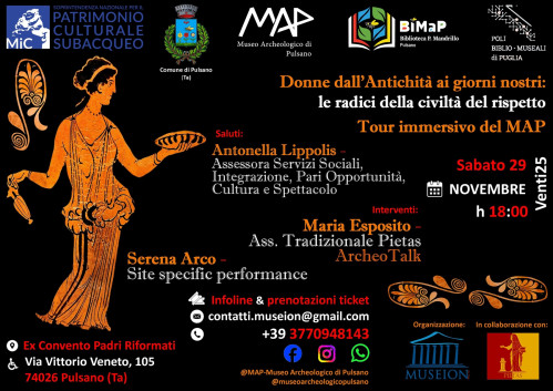 Donne dall'antichità ai giorni nostri, le radici della civiltà del rispetto -Tour Immersivo