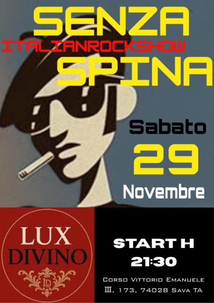 SENZASPINA live al Lux Divino