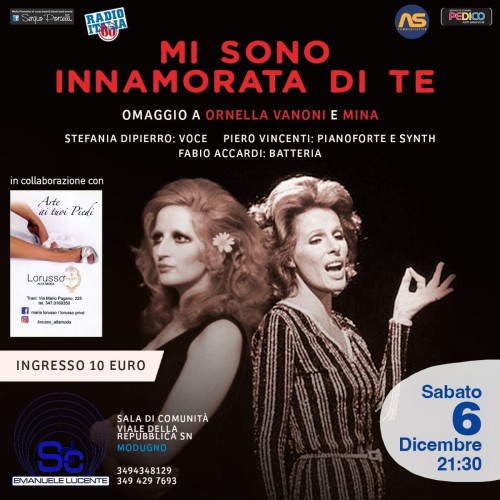 ’Mi sono innamorata di te’’ omaggio a Ornella Vanoni e Mina a Modugno