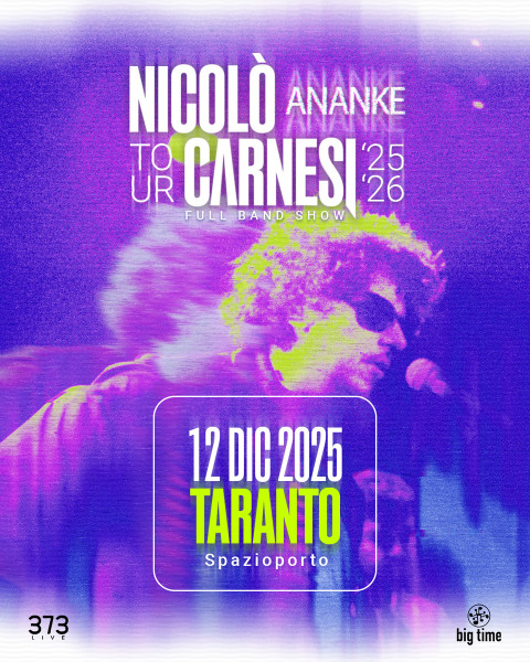 Nicolo Carnesi ANEKE Tour