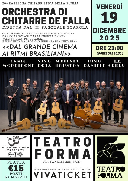 Orchestra di Chitarre De Falla: "Dal grande cinema ai ritmi brasiliani"