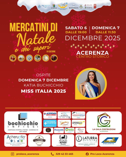 Mercatini di Natale e dei Sapori ad Acerenza