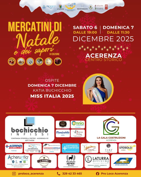 Mercatini di Natale e dei Sapori ad Acerenza