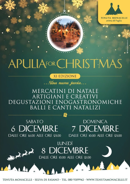 APULIA for CHRISTMAS  XI Edizione  Una nuova favola..