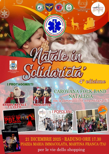 4° Edizione Natale in Solidarietà - Carovana Folk Band Natalizia 2025