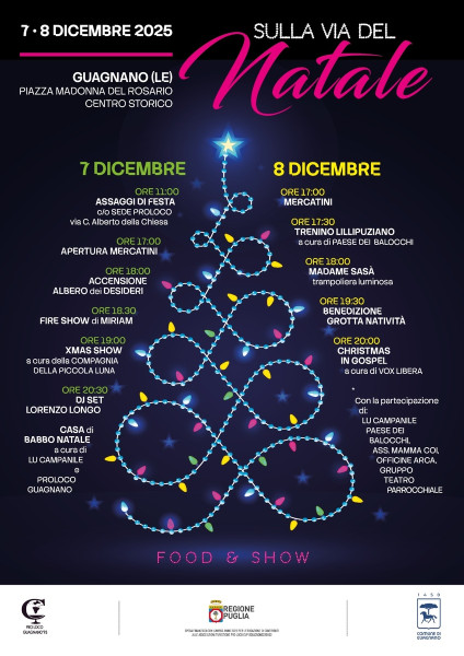 A Guagnano prende il via la magia delle feste: il 7 e l’8 dicembre Sulla via del Natale accende di gioia il paese.
