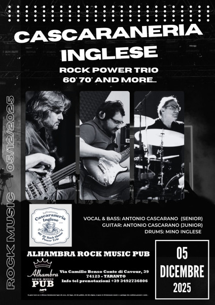 ALHAMBRA ROCK MUSIC PUB - LA CASCARANERIA INGLESE LIVE