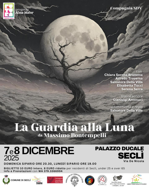 LA GUARDIA ALLA LUNA  da Massimo Bontempelli per progetto 'Alma Mater'