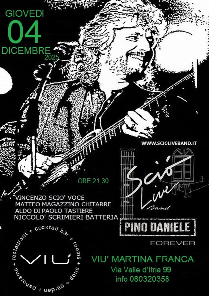 Sciò Live Band Pino Daniele Forever live concert