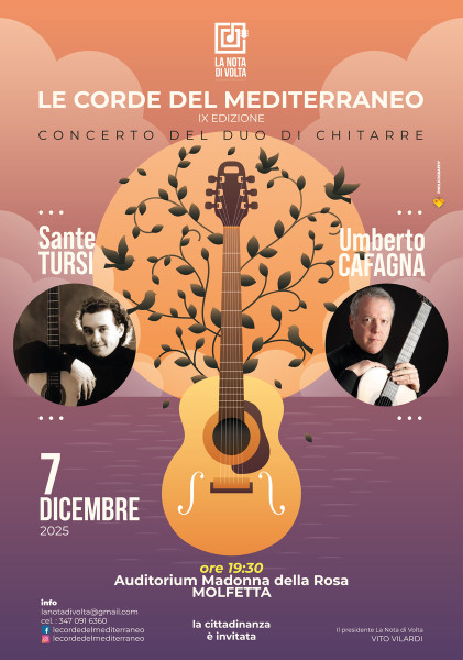 Le Corde del Mediterraneo -  Duo di Chitarre Sante Tursi e Umberto Cafagna