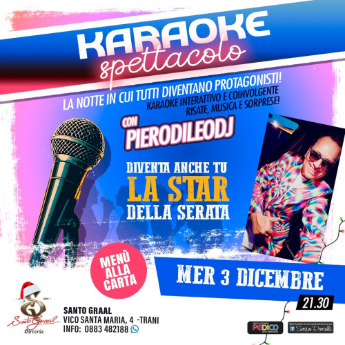 Karaoke spettacolo a Trani  con PieroDileo dj