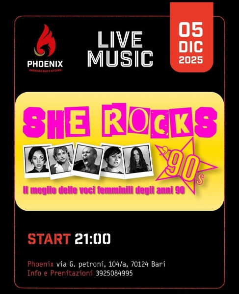 Un tuffo negli anni 90...Sherocks90s live al Phoenix