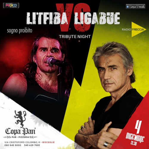 Litfiba vs Ligabue tribute night live a Bisceglie