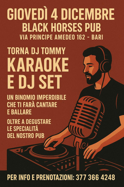 Dj set e Karaoke