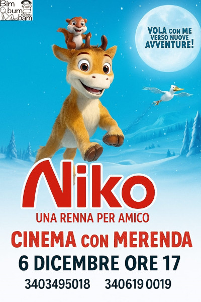 NIKO UNA RENNA PER AMICO (Cinema con merenda)