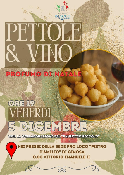 Pettole e Vino a Ginosa