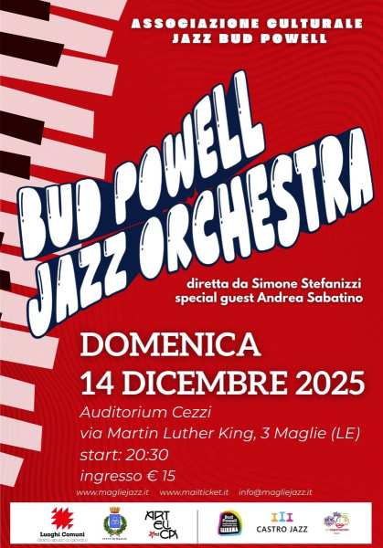 Bud Powell Jazz Orchestra diretta da Simone Stefanizzi