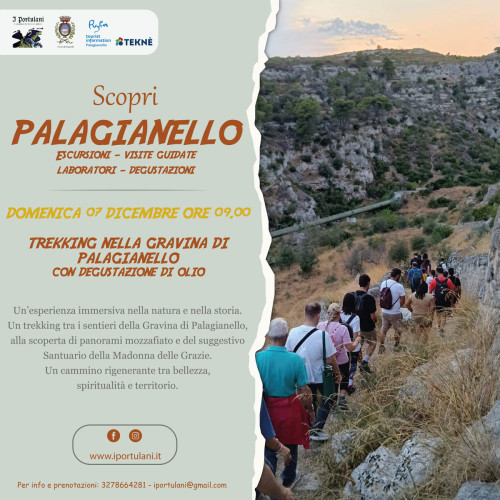 Trekking nella gravina di Palagianello