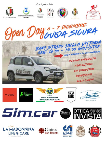 Bari, il Museo dello Sport organizza due giornate dedicate alla sicurezza stradale