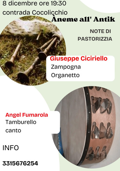 Zampognari e musica popolare a Cocolicchio per l'Immacolata